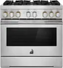 36 Inch Smart Dual Fuel Professional Range with WiFi, Smart Integration, CustomClean™, Cinematic Lighting, JennAir® Culinary Center, Dual-Fan True Convection, Sabbath Mode, Dual-Stacked Burners, and Electronic Ignition/Re-ignition