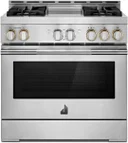 36 Inch Smart Freestanding Gas Range with 4 Sealed Brass Burners