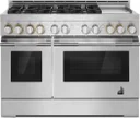 48 Inch Freestanding Gas Range with Chrome Infused Griddle