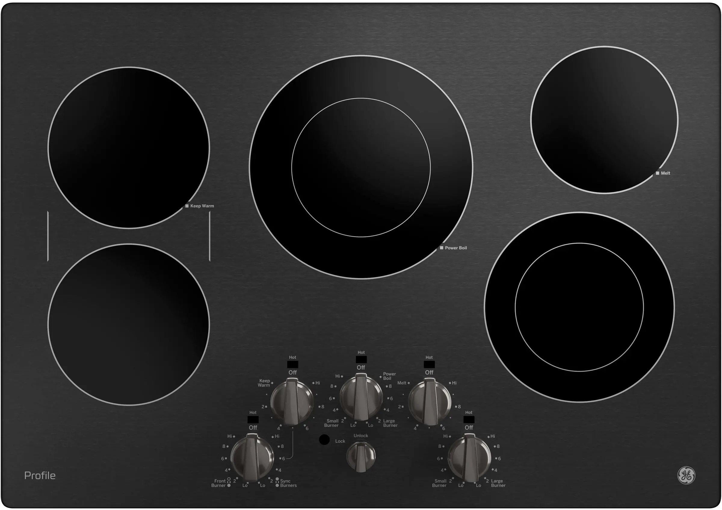 GE PP7030BMTS Black Stainless Steel