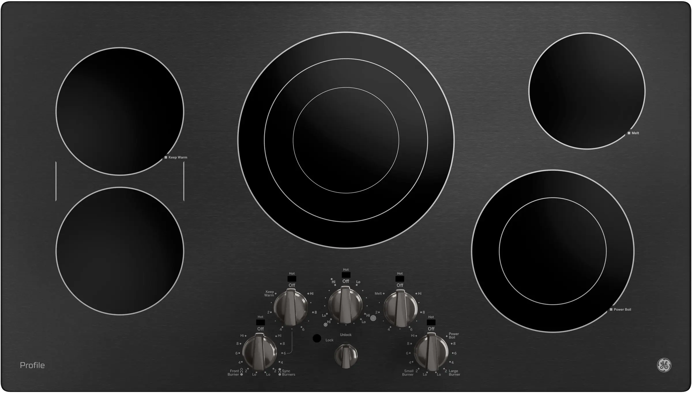 GE PP7036BMTS Black Stainless Steel