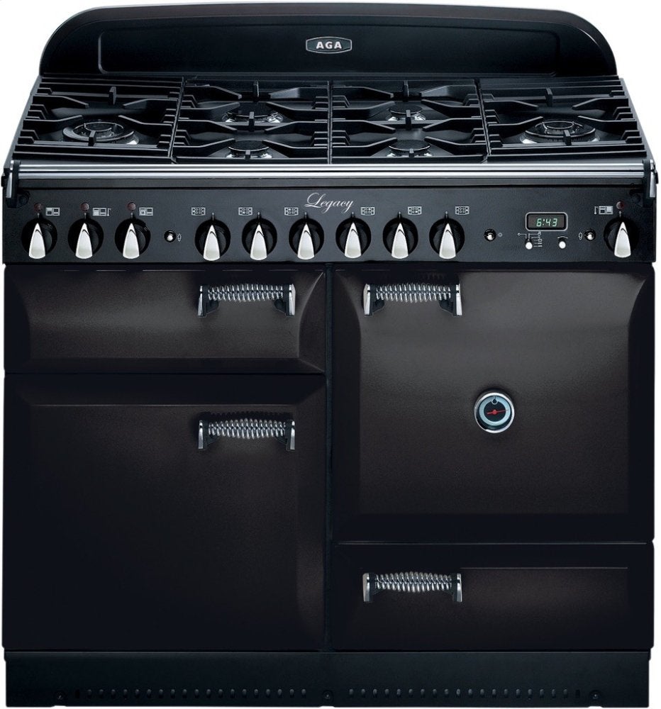 AGA ALEG44DFCRN 43 Inch Pro-Style Dual Fuel Range Cranberry