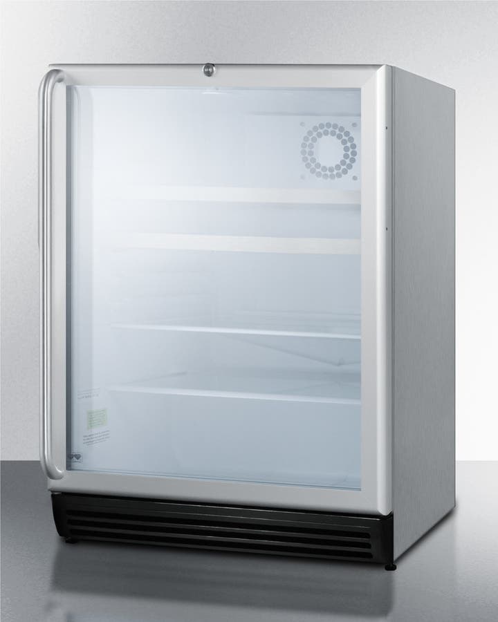 Summit SCR600BLOSRC 2 Wine Shelves, 2 Glass Shelves