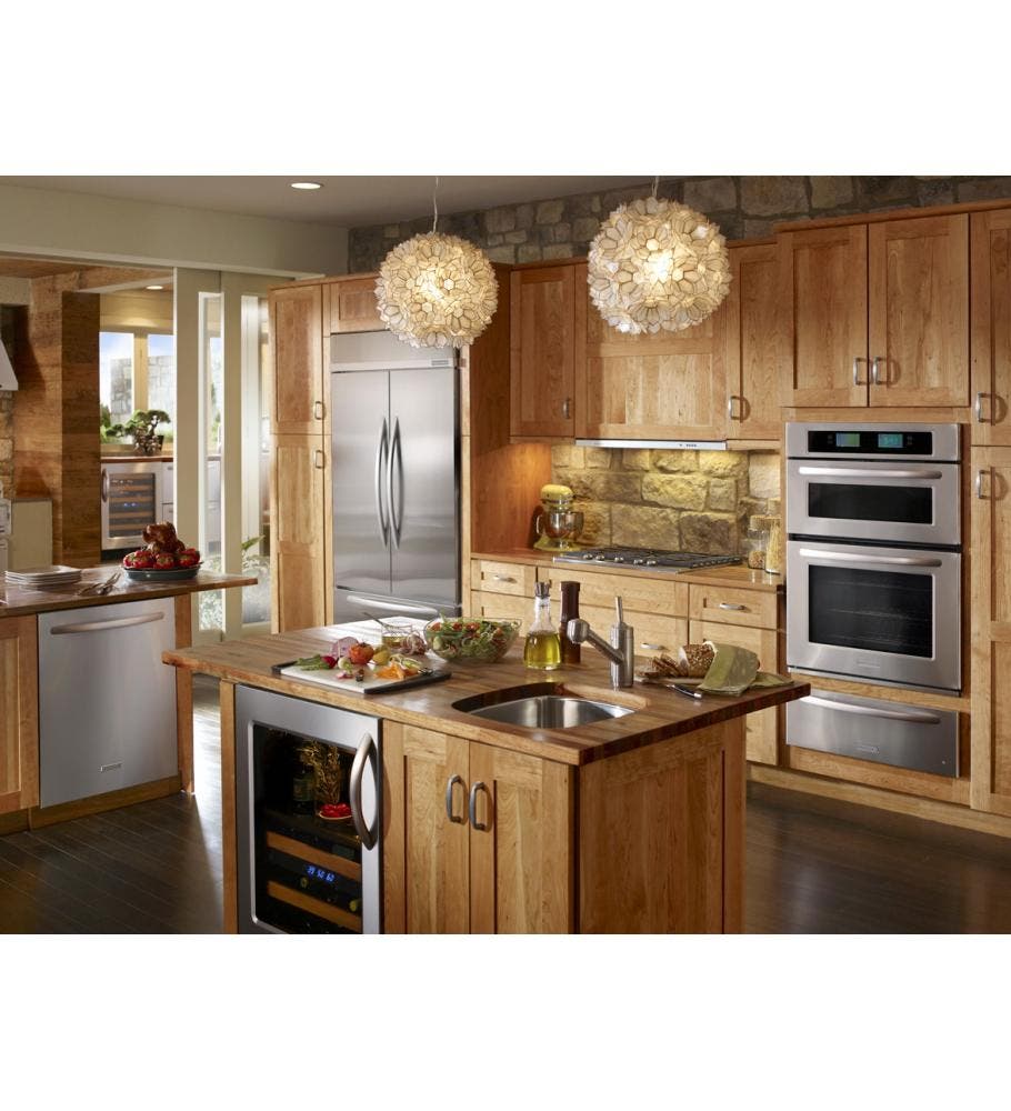 KitchenAid KBCS24LSBS Left-Swing Door/Black-on-Stainless