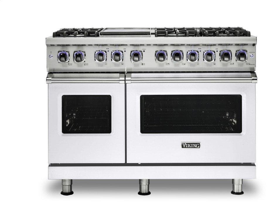 Viking VDR74826GWH White, Natural Gas