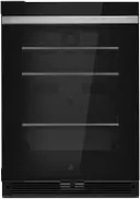 24 Inch, 5.2 Cu. Ft. Built-In Under Counter Glass Door Refrigerator