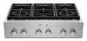 36 Inch Commercial-Style Gas Rangetop with 6 Burners, Ultra Power™ Dual-Flame Burners, Convertible Grates, Simmer Burner, Melt Burner and UL Certified