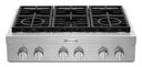 36 Inch Commercial-Style Gas Rangetop with 6 Burners, Ultra Power™ Dual-Flame Burners, Convertible Grates, Simmer Burner, Melt Burner and UL Certified