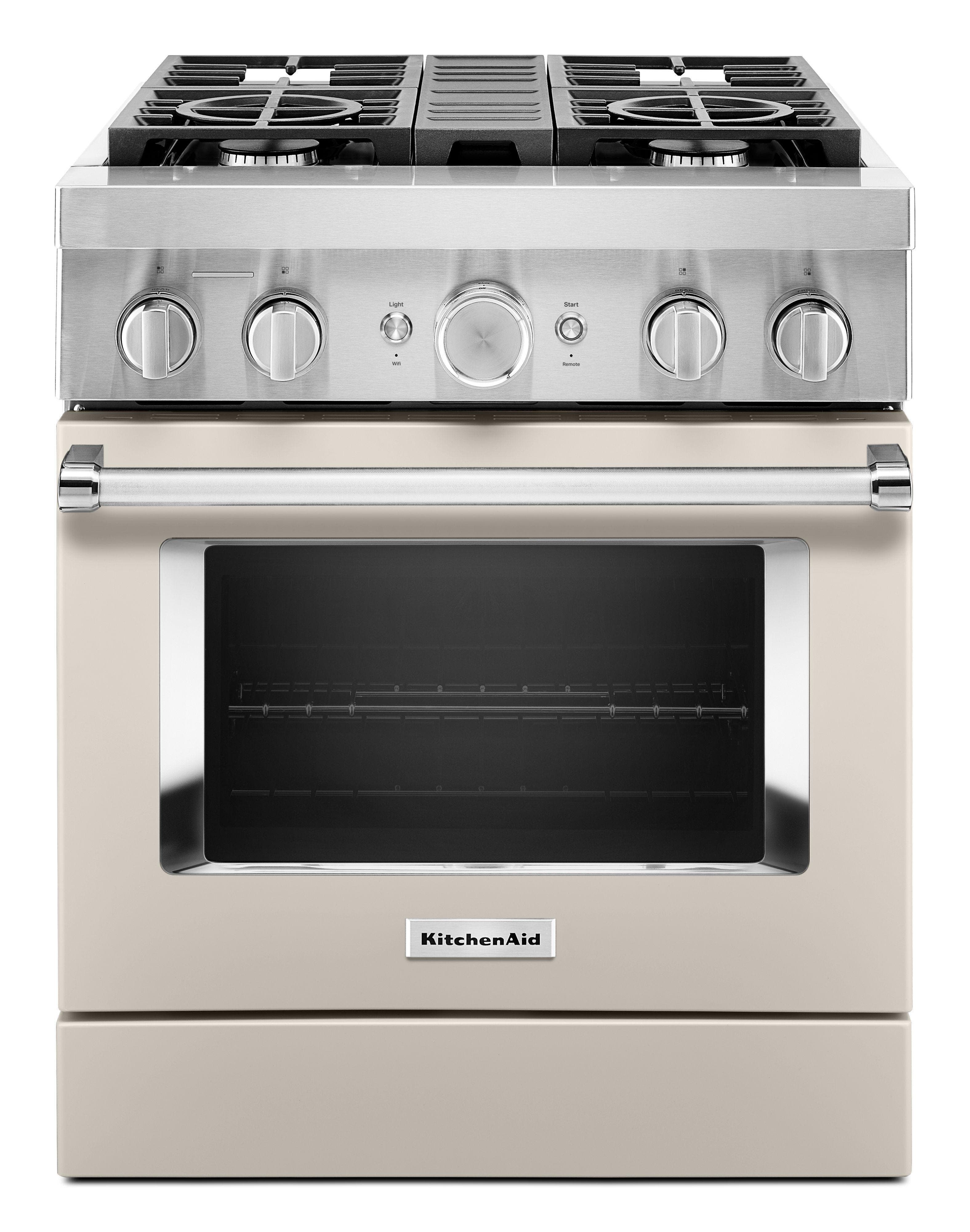30" Freestanding Dual Fuel Smart Range with 4 Sealed Burners