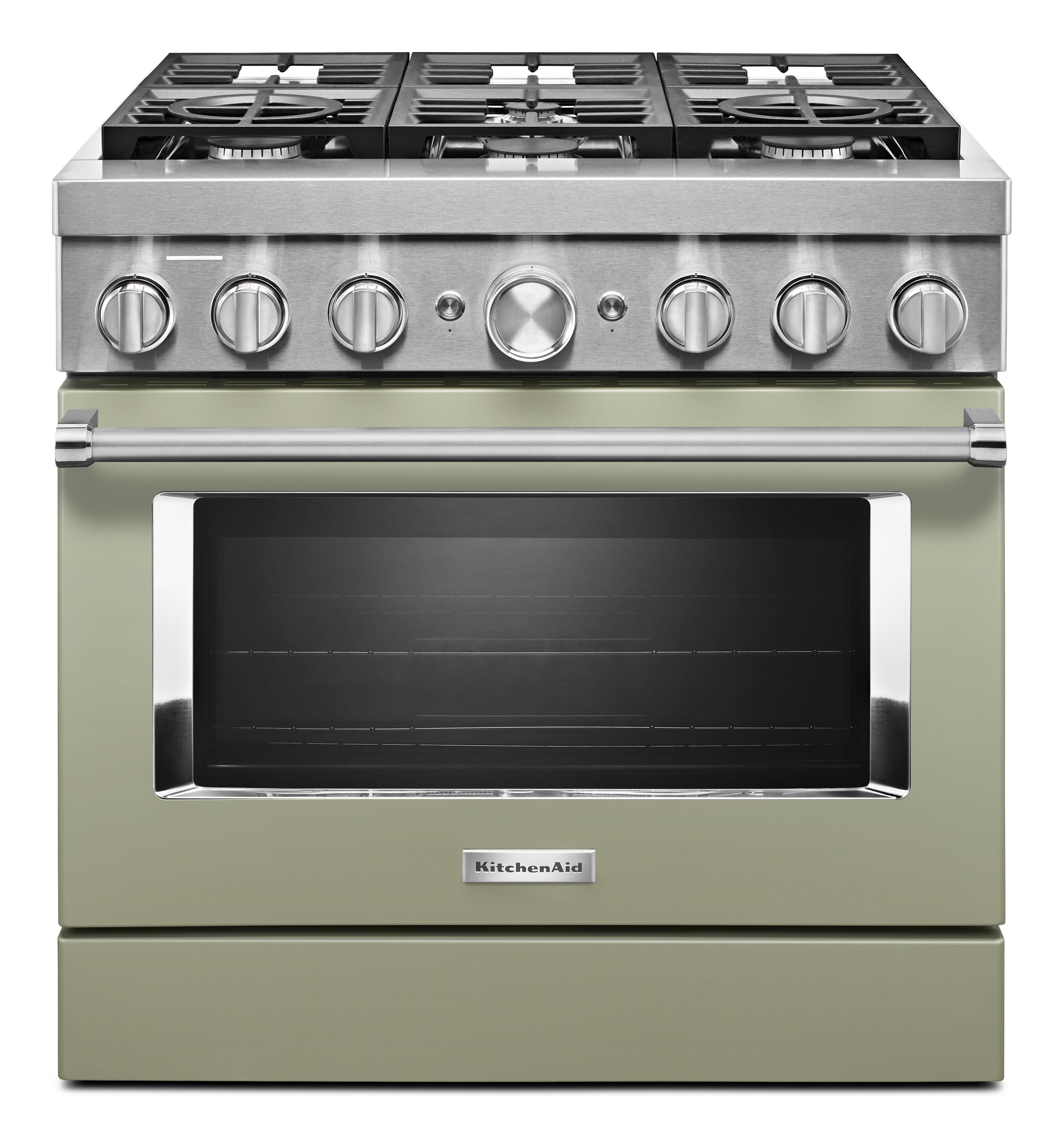 KitchenAid Dual Fuel Range (KFDC506JAV) - Avocado Cream KitchenAid Dual Fuel Range (KFDC506JAV) - Avocado Cream