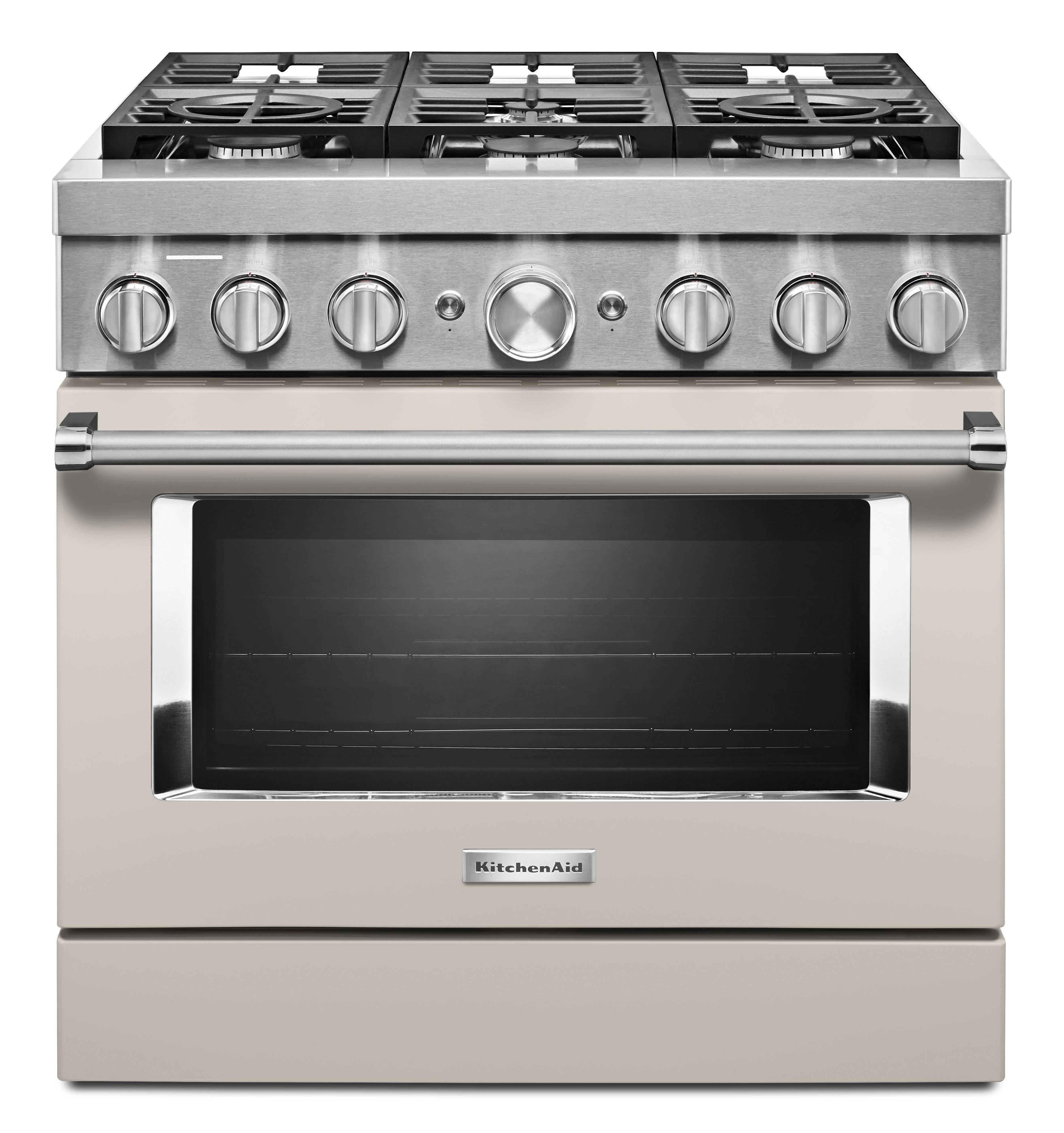 KitchenAid KFDC506JSS 36 Inch Freestanding Dual Fuel Smart Range