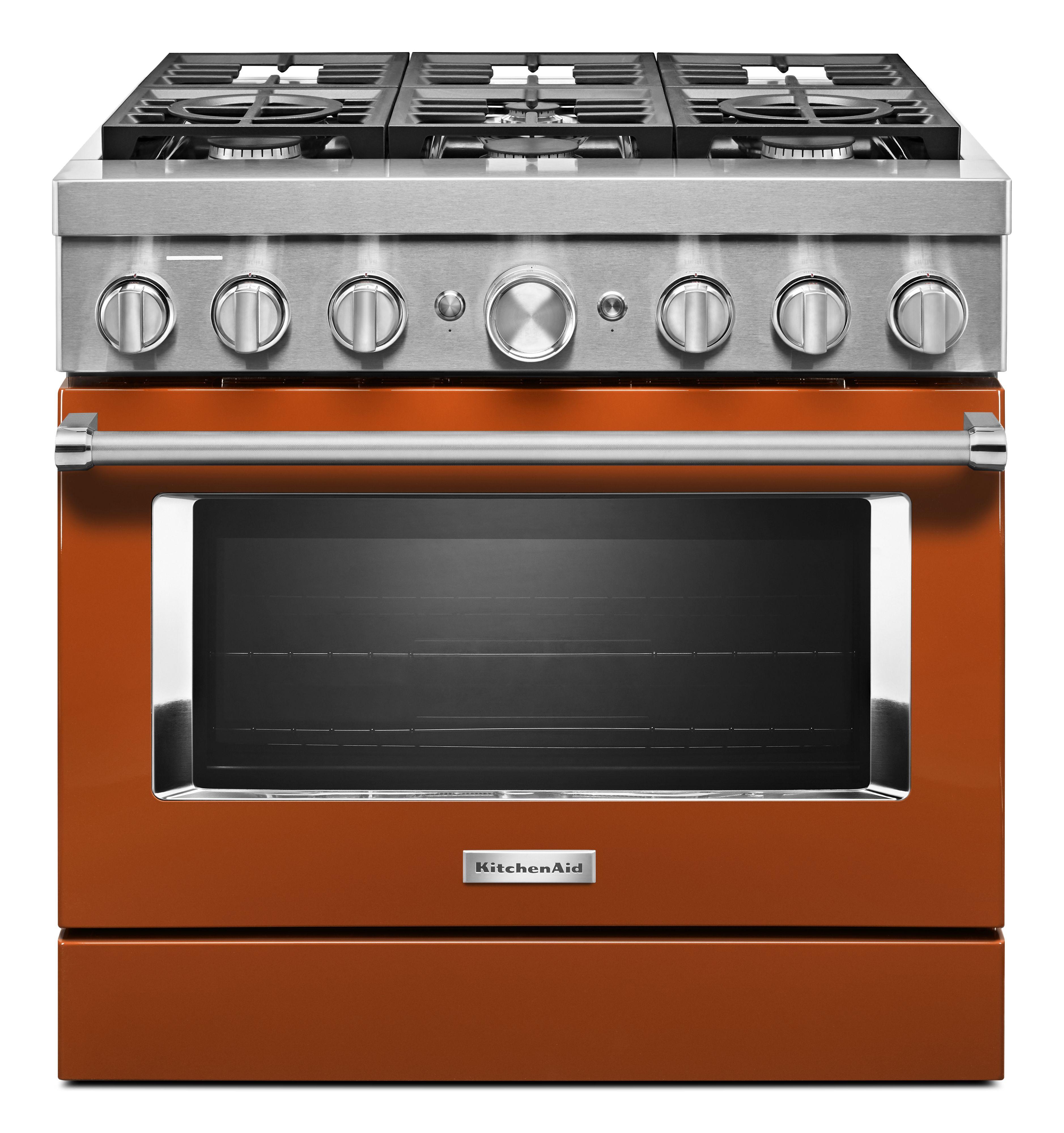 KitchenAid Dual Fuel Range (KFDC506JSC) - Scorched Orange KitchenAid Dual Fuel Range (KFDC506JSC) - Scorched Orange