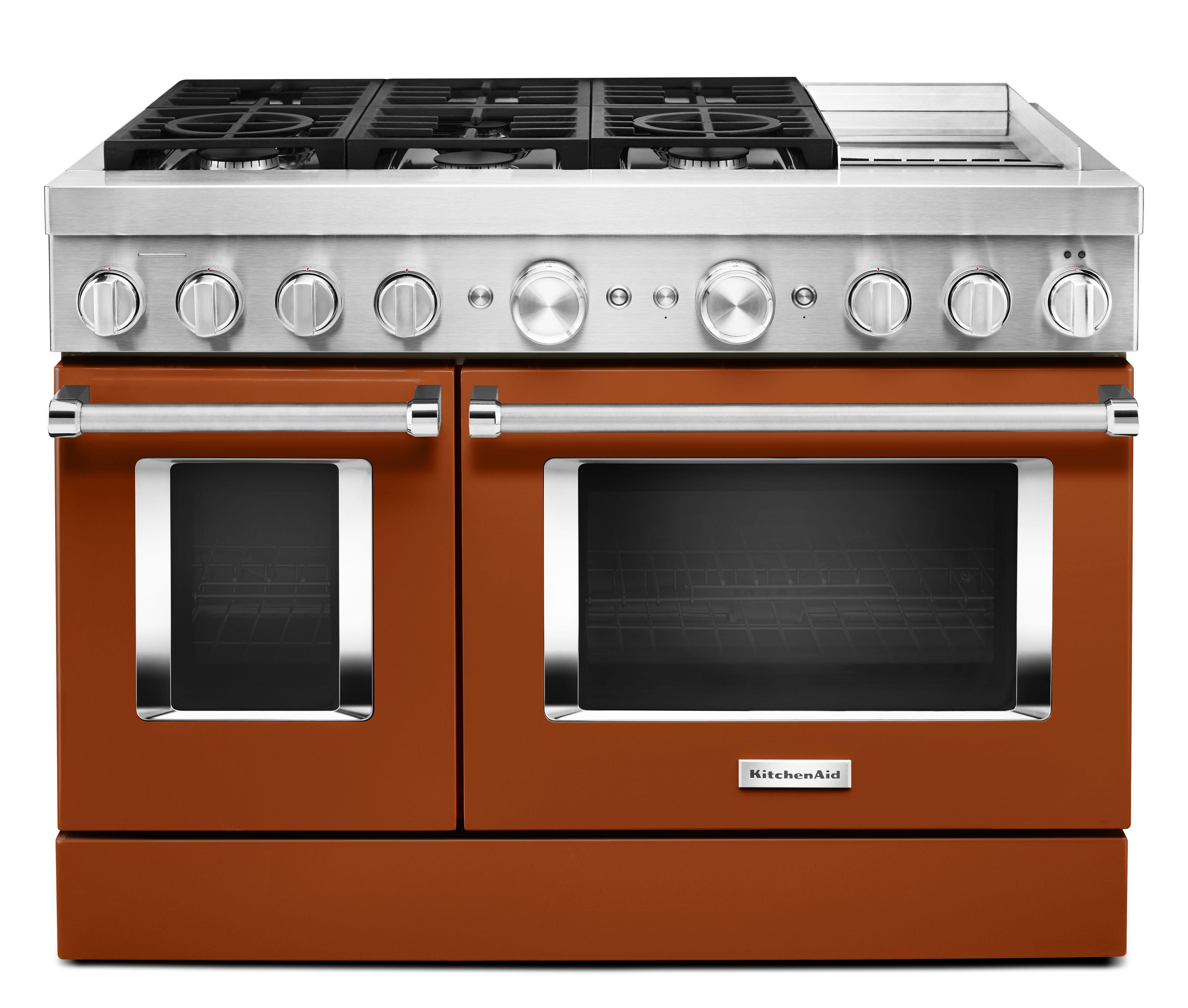 KitchenAid Dual Fuel Range (KFDC558JSC) - Scorched Orange KitchenAid Dual Fuel Range (KFDC558JSC) - Scorched Orange
