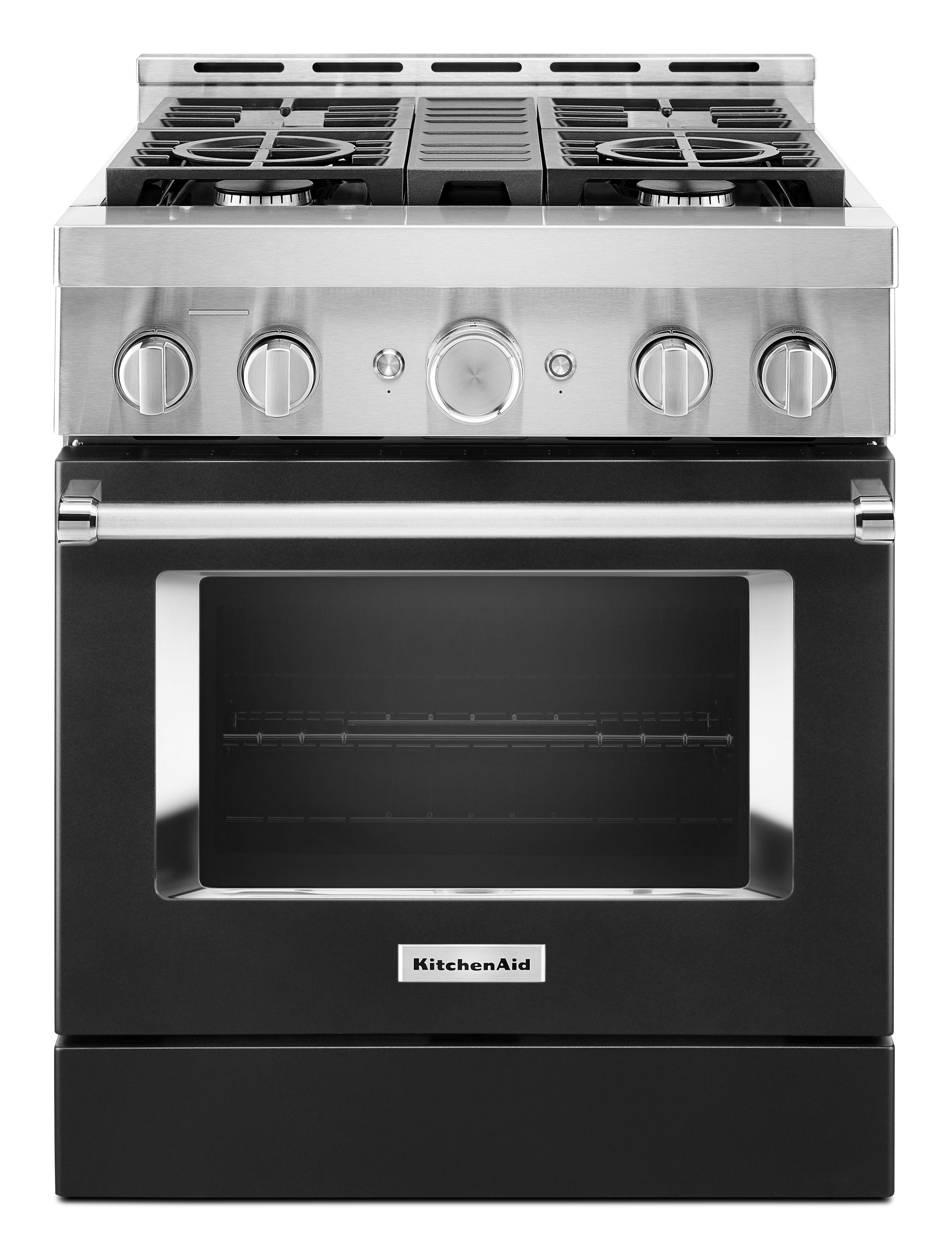 KitchenAid Gas Range (KFGC500JBK) - Imperial Black KitchenAid Gas Range (KFGC500JBK) - Imperial Black