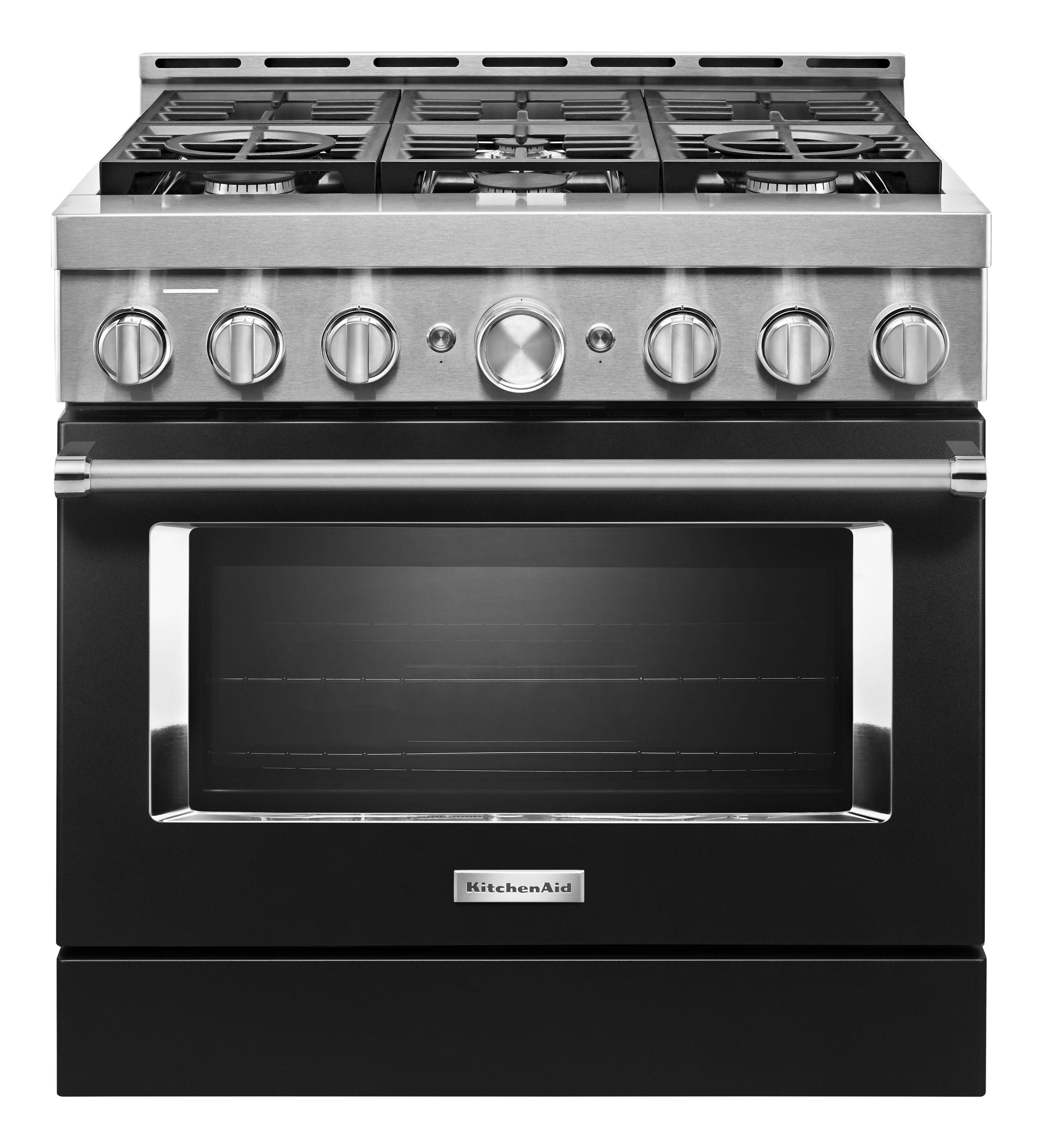KitchenAid Gas Range (KFGC506JBK) - Imperial Black KitchenAid Gas Range (KFGC506JBK) - Imperial Black