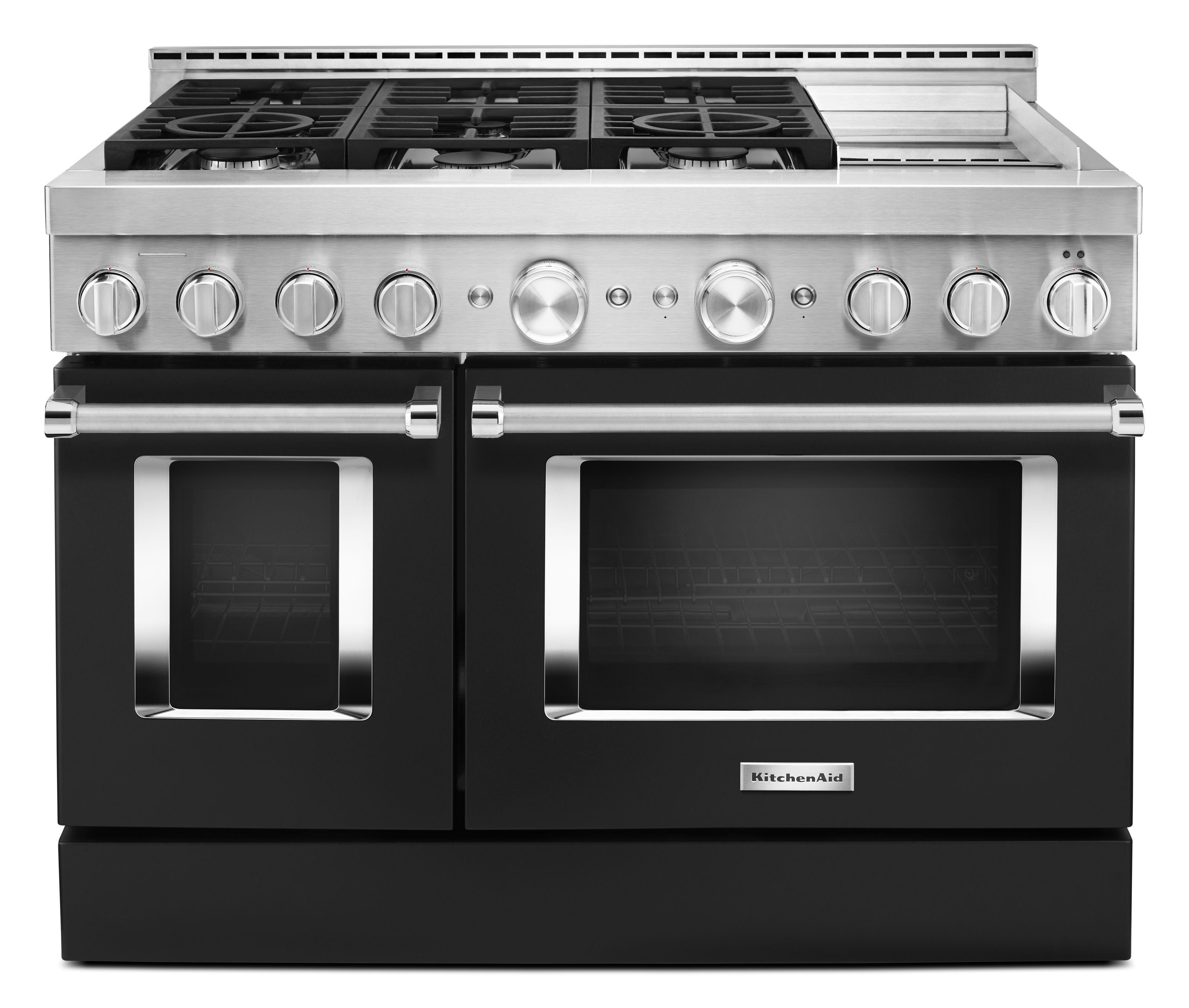 KitchenAid Gas Range (KFGC558JBK) - Imperial Black KitchenAid Gas Range (KFGC558JBK) - Imperial Black