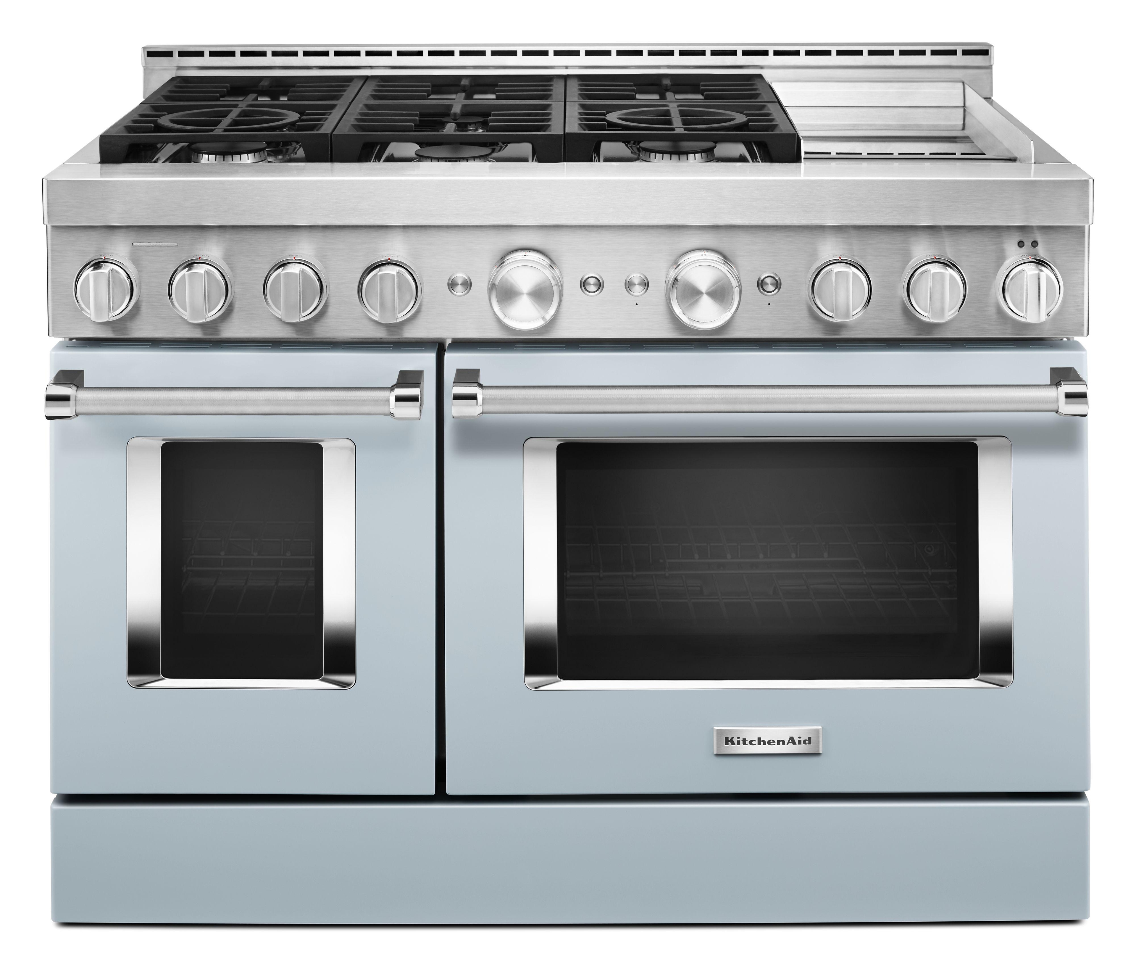 KitchenAid Gas Range (KFGC558JMB) - Misty Blue KitchenAid Gas Range (KFGC558JMB) - Misty Blue