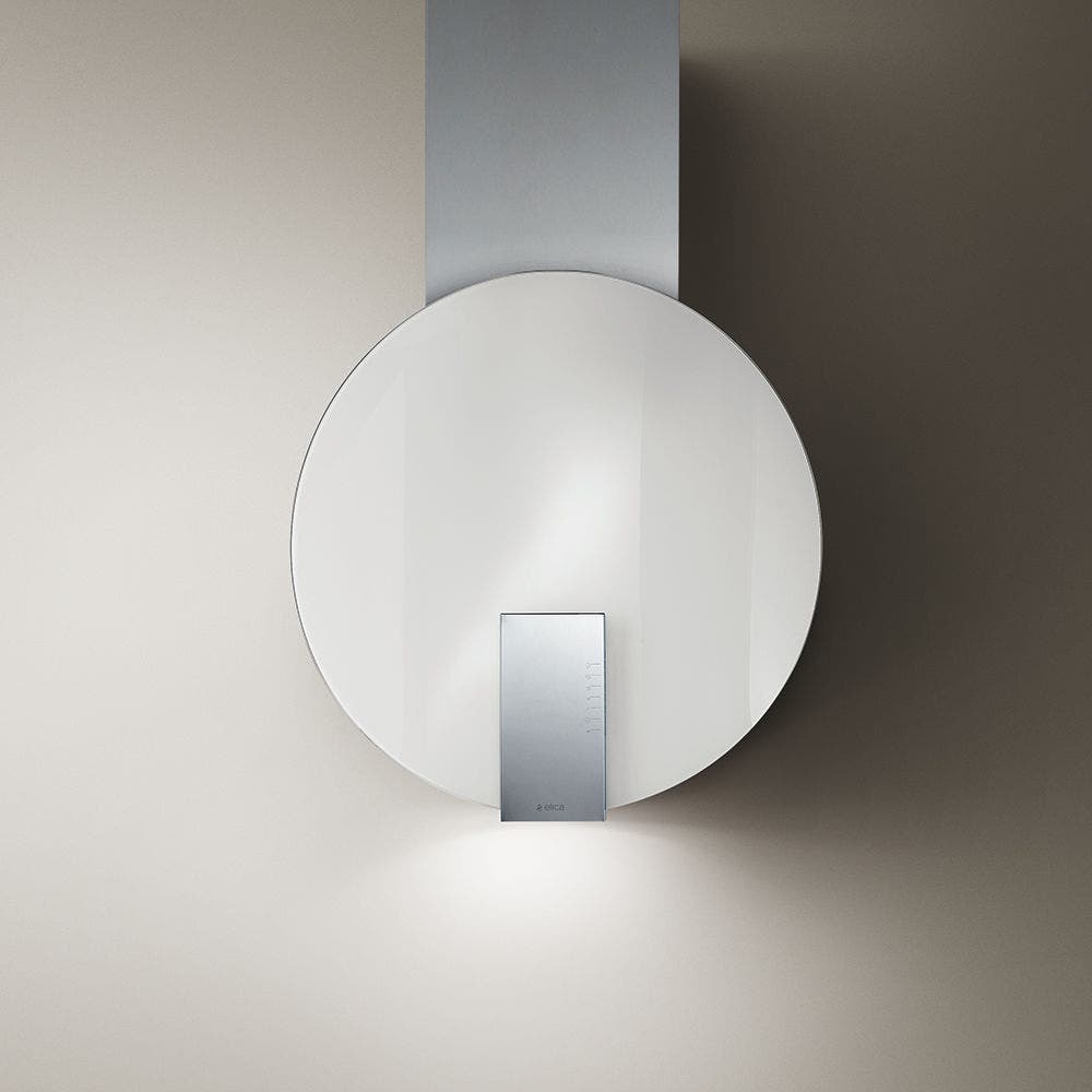 Elica ESP630WT White Glass with Stainless Steel