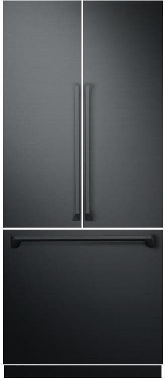 36 Inch Modernist Door Panel, Handles and Kickplate Kit for French Door Refrigerator