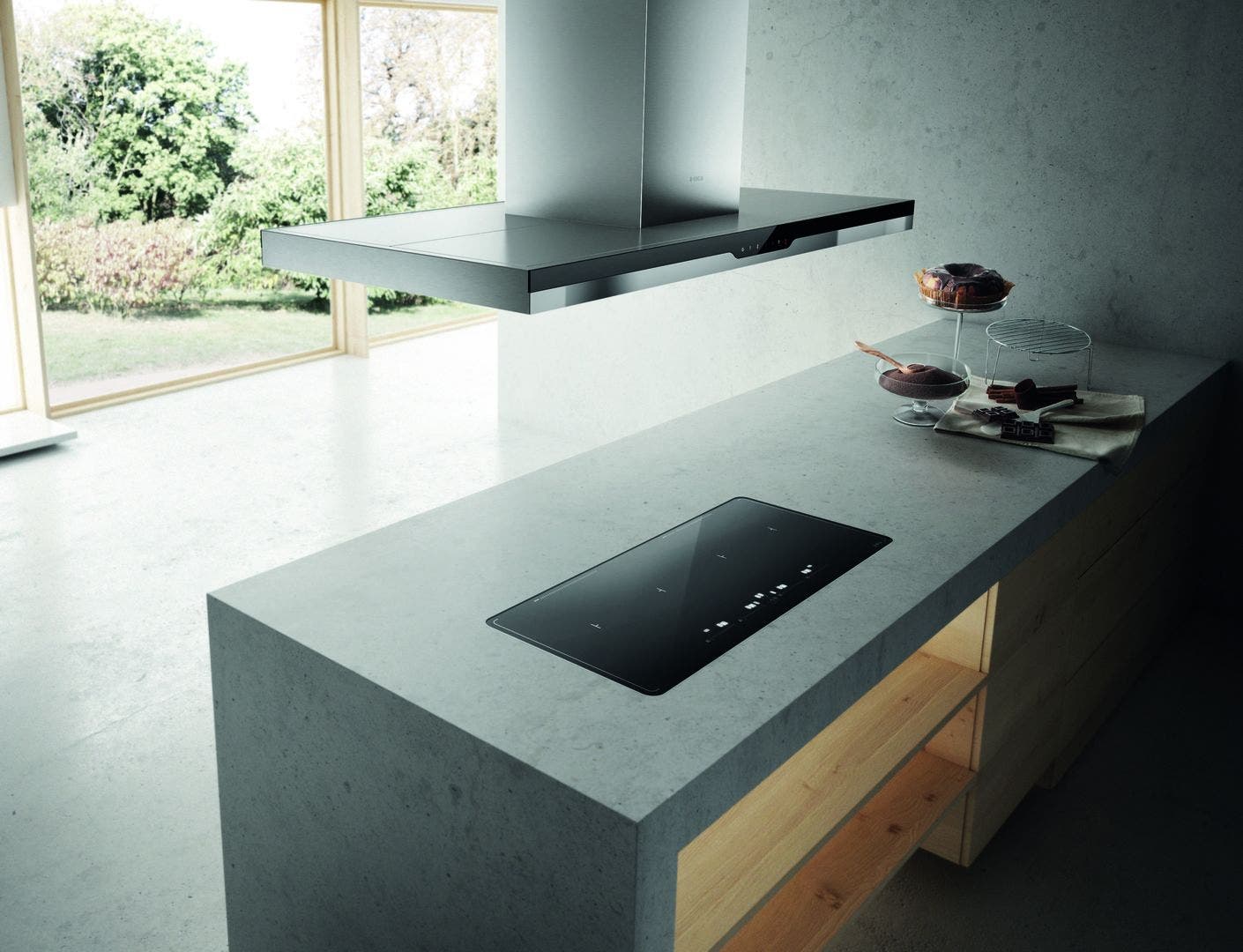 Elica EMI648SS Stainless Steel with Black Glass