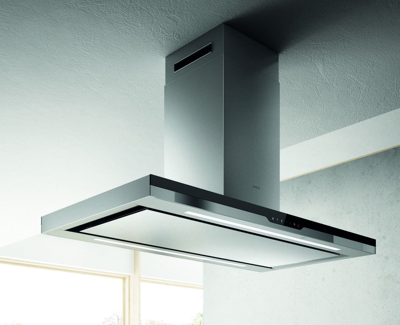 Elica EMI648SS Stainless Steel with Black Glass
