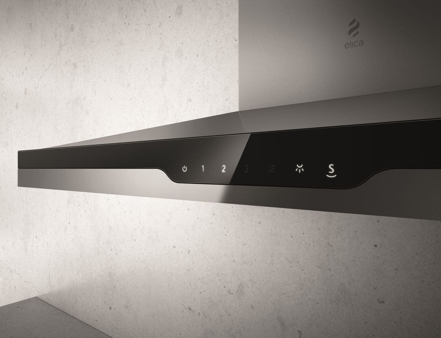Elica EST636SS Stainless Steel with Black Glass Panel, 36 Inch 