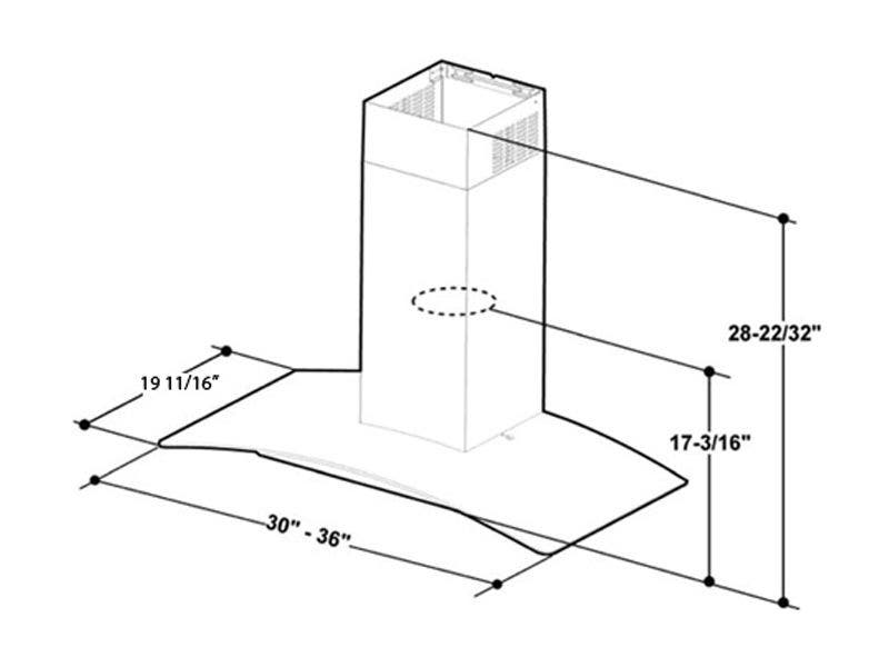 Elica KIT0100315 12' Chimney Extension Kit