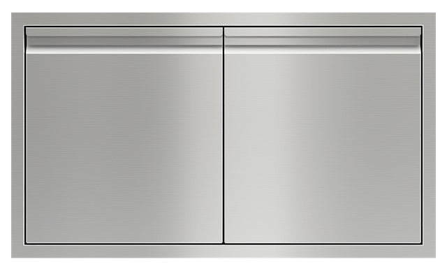 Wolf 827601 36 Inch Double Access Doors: Stainless Stainless Steel