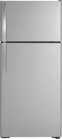 Top Freezer Refrigerator With Handle And Icemaker With Energy Star Energy 17 Cubic Feet Capacity Glass Shelves And Texture Door Right Door Swing