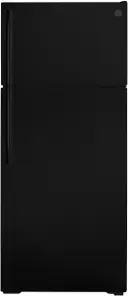 Top Freezer Refrigerator With Handle And Icemaker With Energy Star Energy 18 Cubic Feet Capacity Glass Shelves And Texture Door Right Door Swing