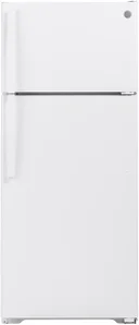 Top Freezer Refrigerator With Handle No Icemaker With Standard Energy 18 Cubic Feet Capacity Glass Shelves And Texture Door Right Door Swing
