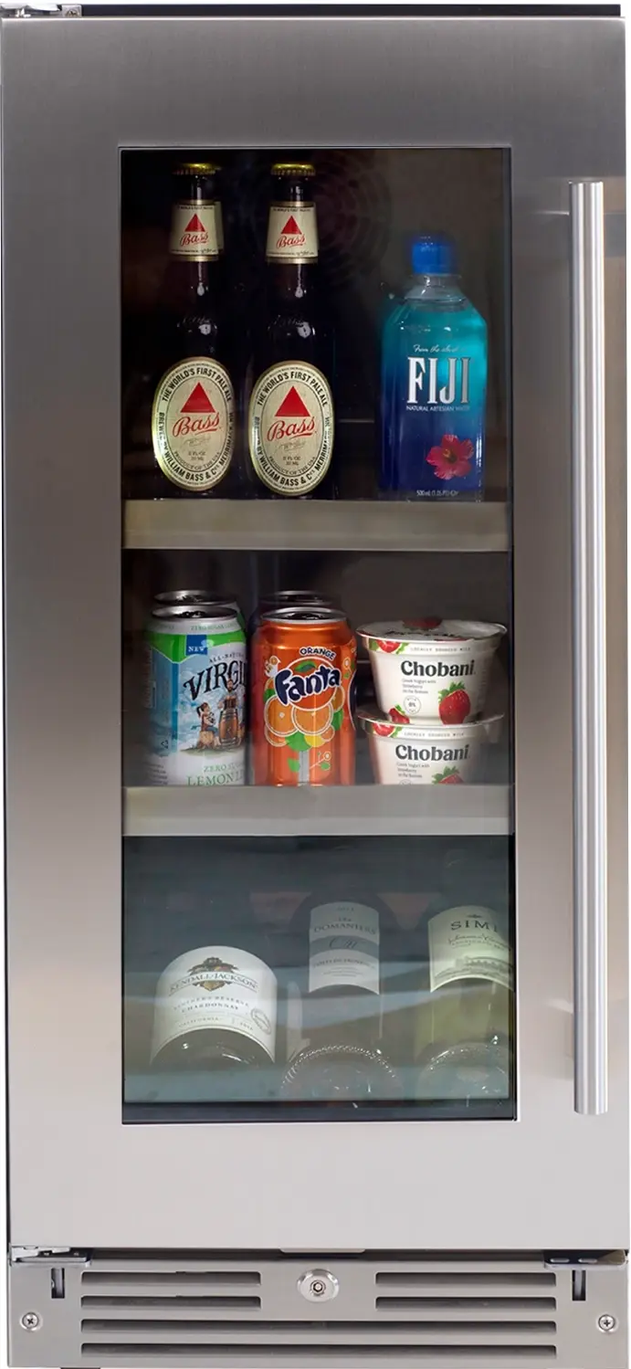 ＊licorise＊ XO XOU15BCGSR 15 Inch Glass Door Beverage Center Fingerprint