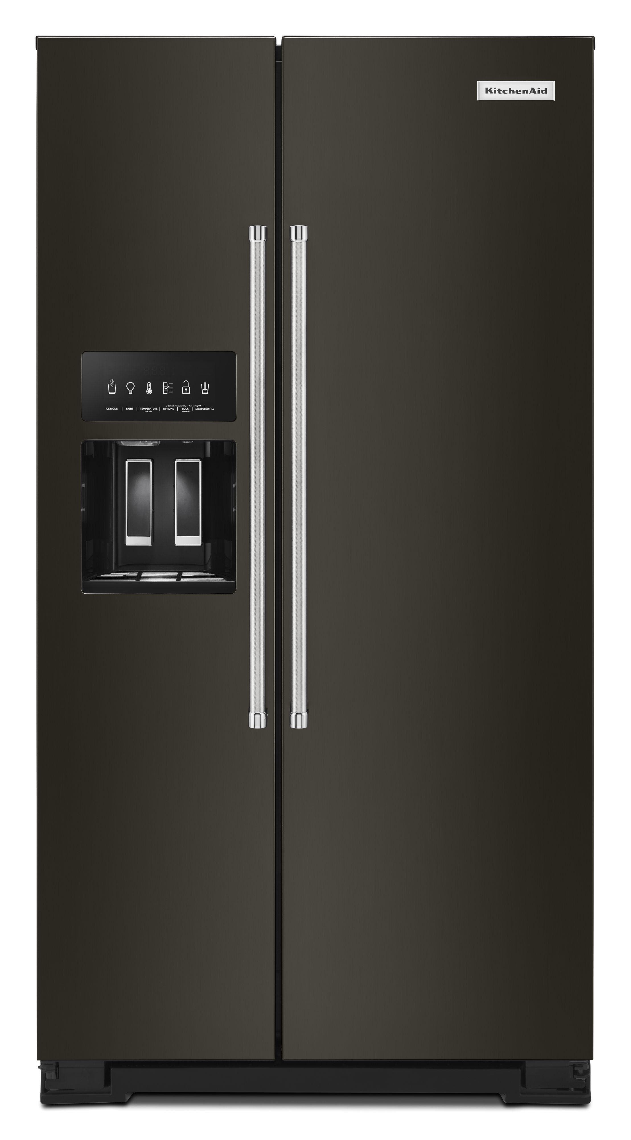 KitchenAid KRSC700HBS Black Stainless Steel with Printshield Finish