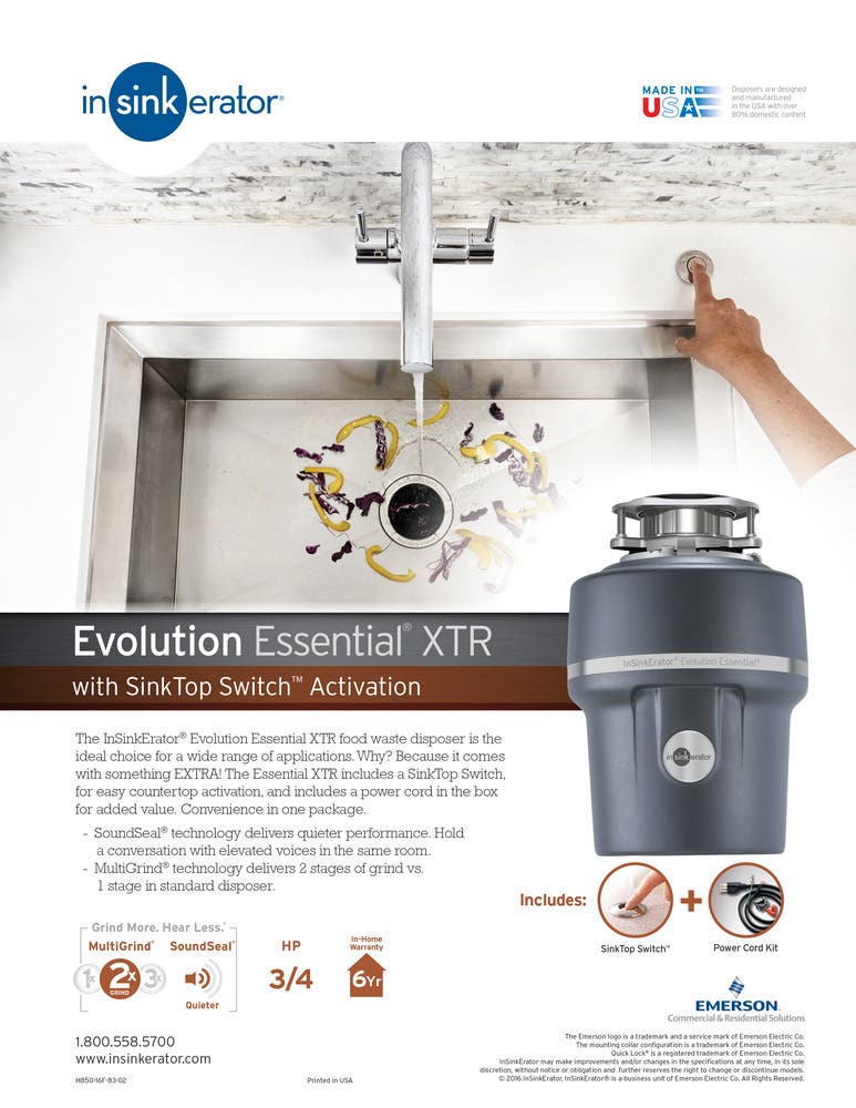 Insinkerator ESSENTIALXTR 