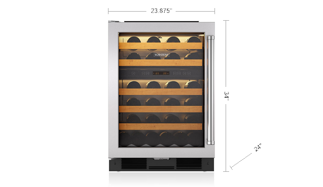 Sub Zero 424GSPHLH Stainless Steel, Pro Handle, Left Hinge
