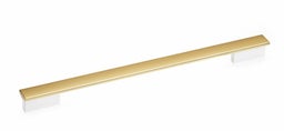 Gold Handle with Brilliant White Brackets