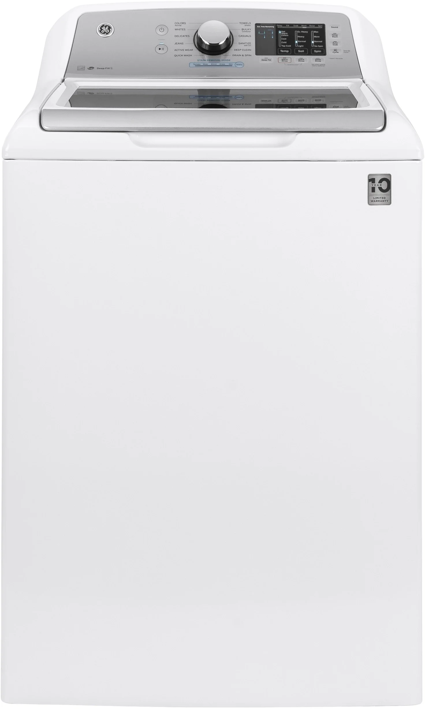 GE GTW720BSNWS 27 Inch Top Load Washer with QuietWash White Plesser