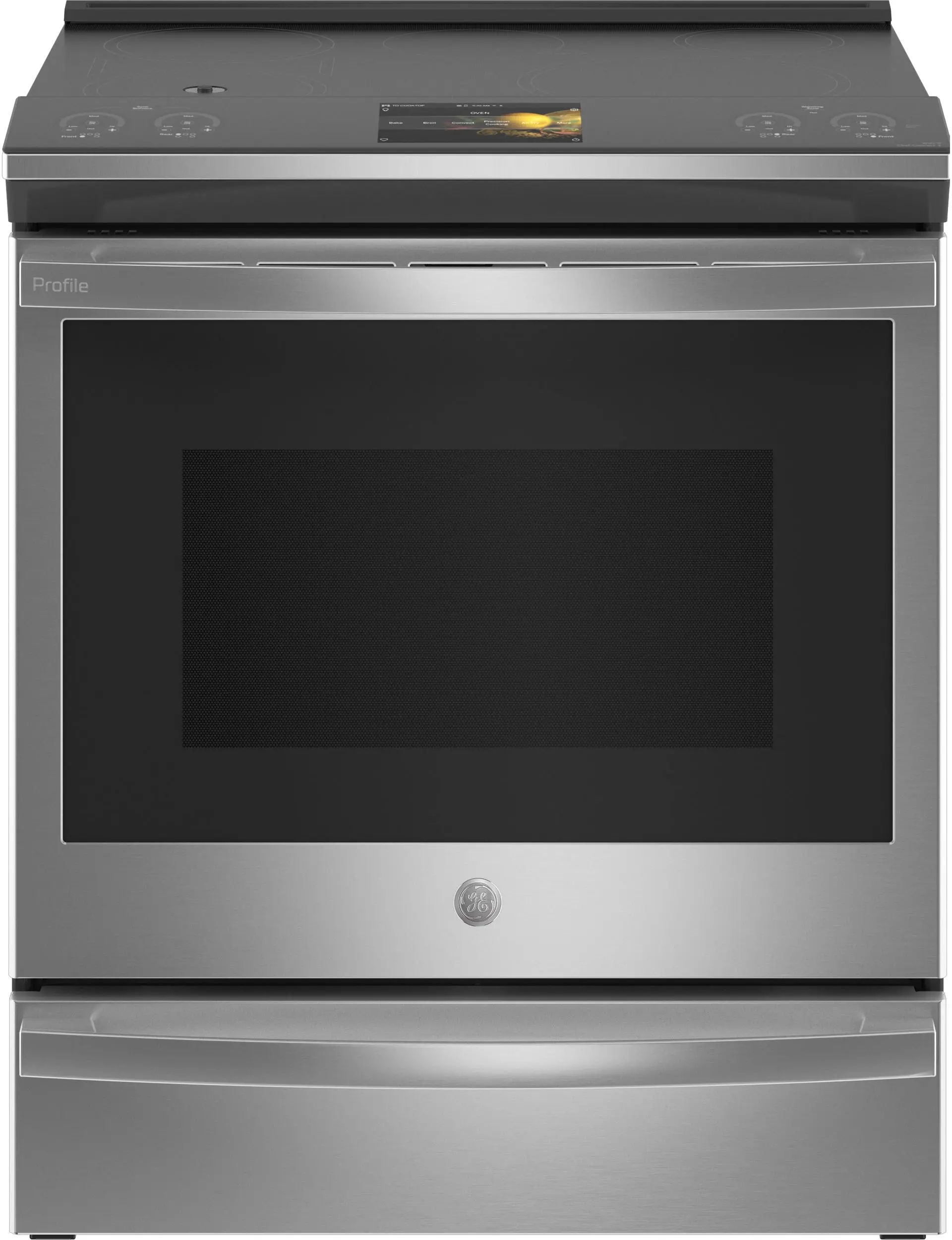 GE PHS93XYPFS 30 Inch Slide-in Induction Range Fingerprint