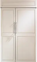 48 Inch Counter Depth Built-In Side by Side Smart Refrigerator with 29.5 Cu. Ft. Total Capacity, Advanced Temperature Management System, Climate-Control Drawer, LED Lighting, Deli Drawer, Ice Maker, and GE® Water Filter