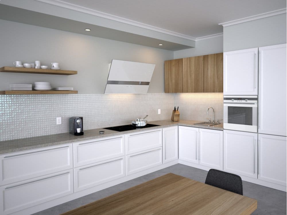 Zephyr AWAM90AWX White Glass