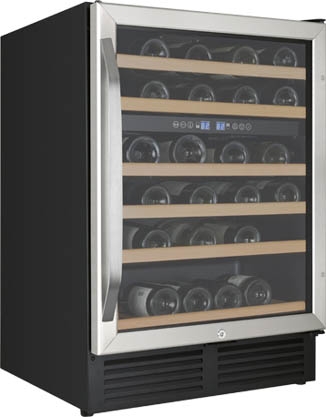 Avanti WCR496DS Black With Glass Door