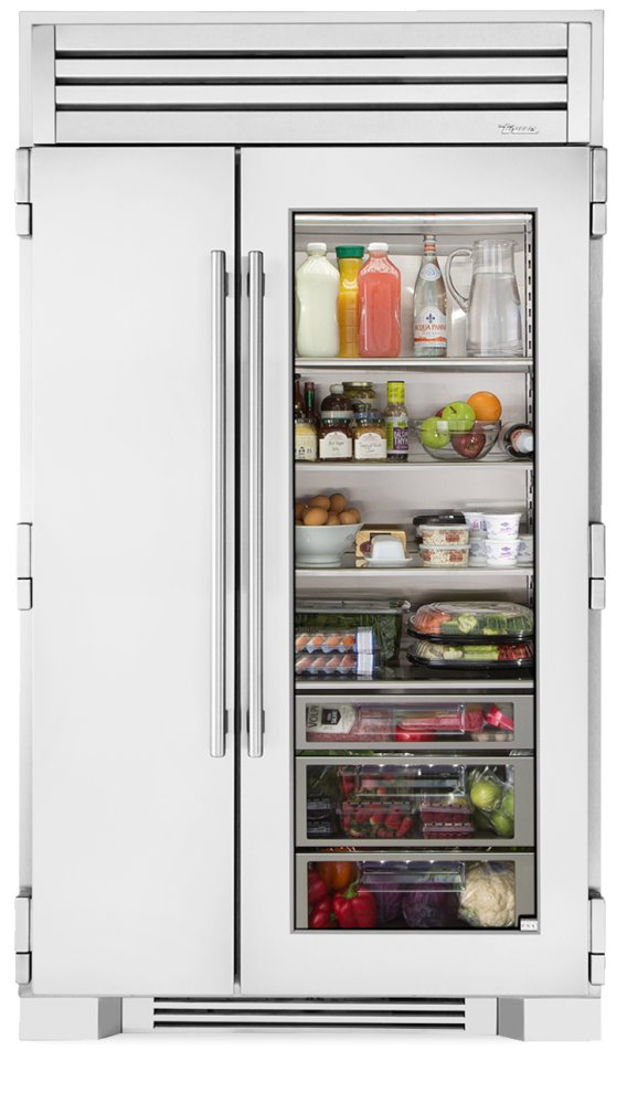 True Residential TR48SBSSGB Stainless Steel, Stainless Glass Door