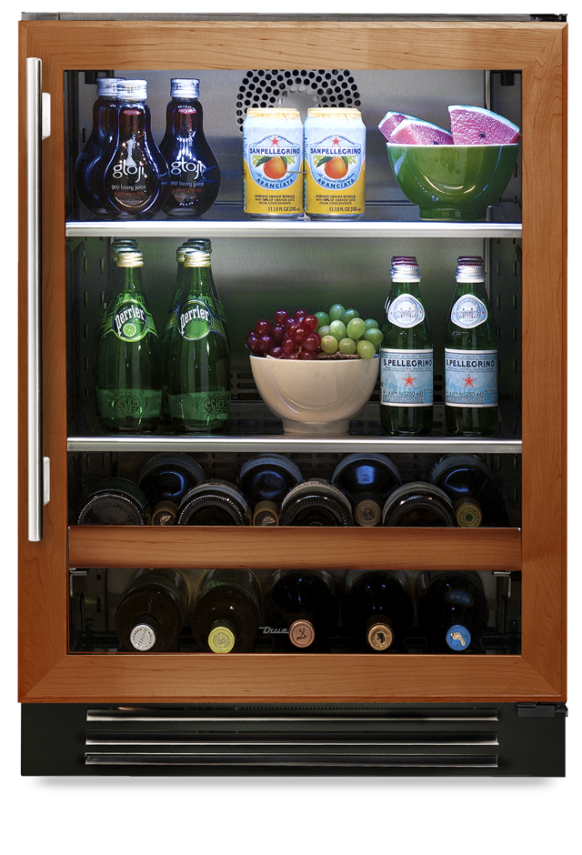 True Residential TBC24LOGB Panel Ready/glass, Left Hinge, 2 Glass Shelves, 1 ...