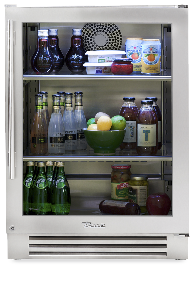 True Residential TUR24LSGB Stainless Glass, Left Hinge