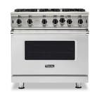 36 Inch Freestanding Professional Gas Range with 6 Open Burners, 5.1 Cu. Ft. Oven Capacity, Continuous Grates, Manual Clean, SureSpark™ Ignition System, ProFlow™ Convection Air Baffle, and VariSimmer™ Setting