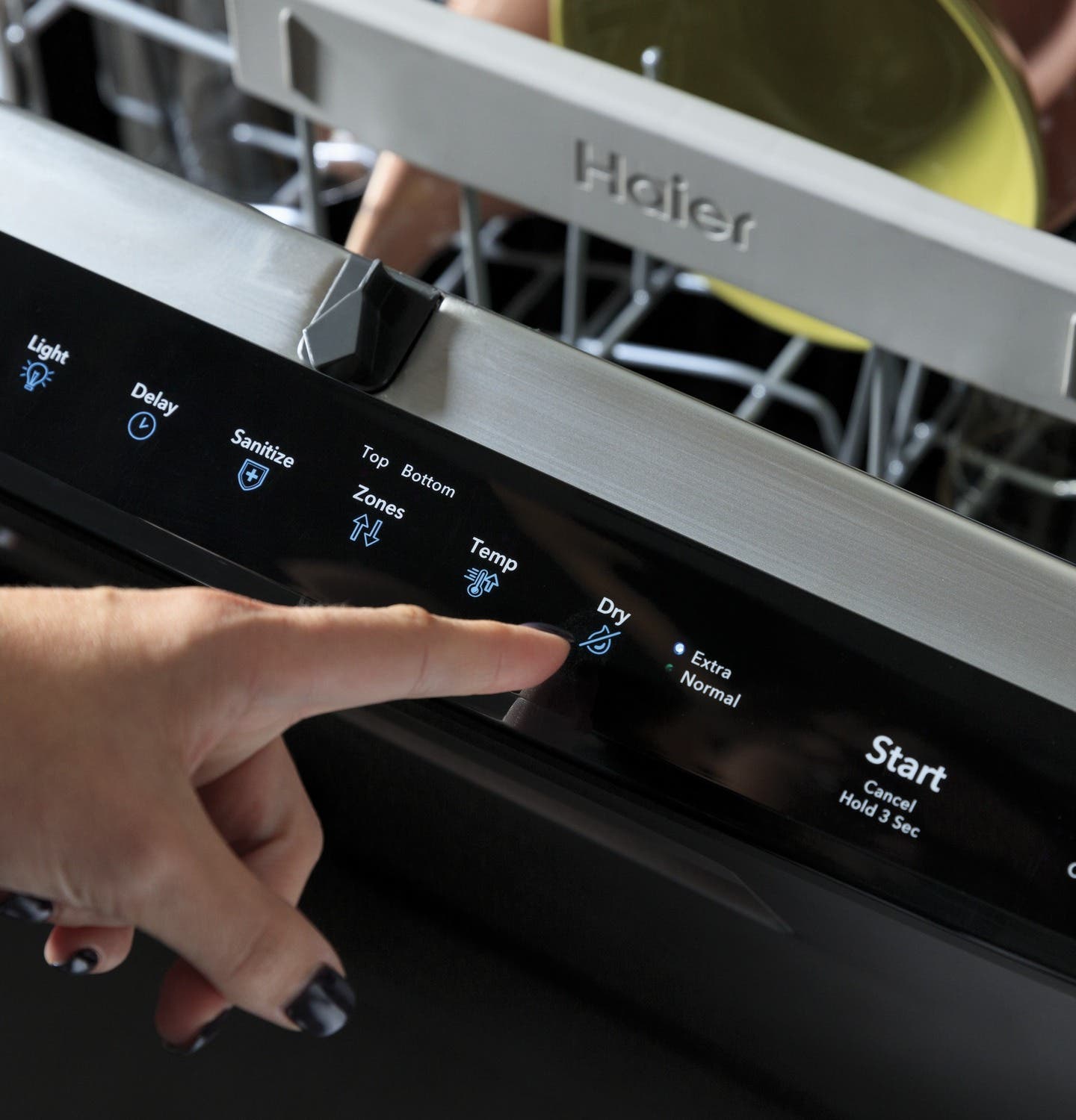 Haier QDP555SYNFS Stainless Steel, Fingerprint Resistant