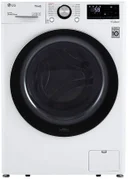 24 Inch Smart Compact Front Load Washer with 2.4 Cu. Ft. Capacity, AI Fabric Sensor, Smart Pairing™, ThinQ® Technology, Tempered Glass Door, Sanitary, Tub Clean, Speed Wash and ENERGY STAR® Certified