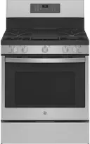 30 Inch Gas Smart Range with 5 Sealed Burners, 5.6 cu. ft. Capacity True Convection Oven, Storage Drawer, Continuous Grates, Air Fry, Enhanced Shabbos Mode Capable, Self-Clean with Steam Clean, Chef Connect, WiFi, and Reversible Grill-Griddle