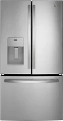 36 Inch French Door Refrigerator with 25.6 Cu. Ft. Capacity, Spill Proof Glass Shelves, Deli Drawer, Humidity-Controlled Crispers, Door Alarm, Enhanced Shabbos Mode Capable, External Ice/Water Dispenser, ENERGY STAR® Qualified, and ADA Compliant