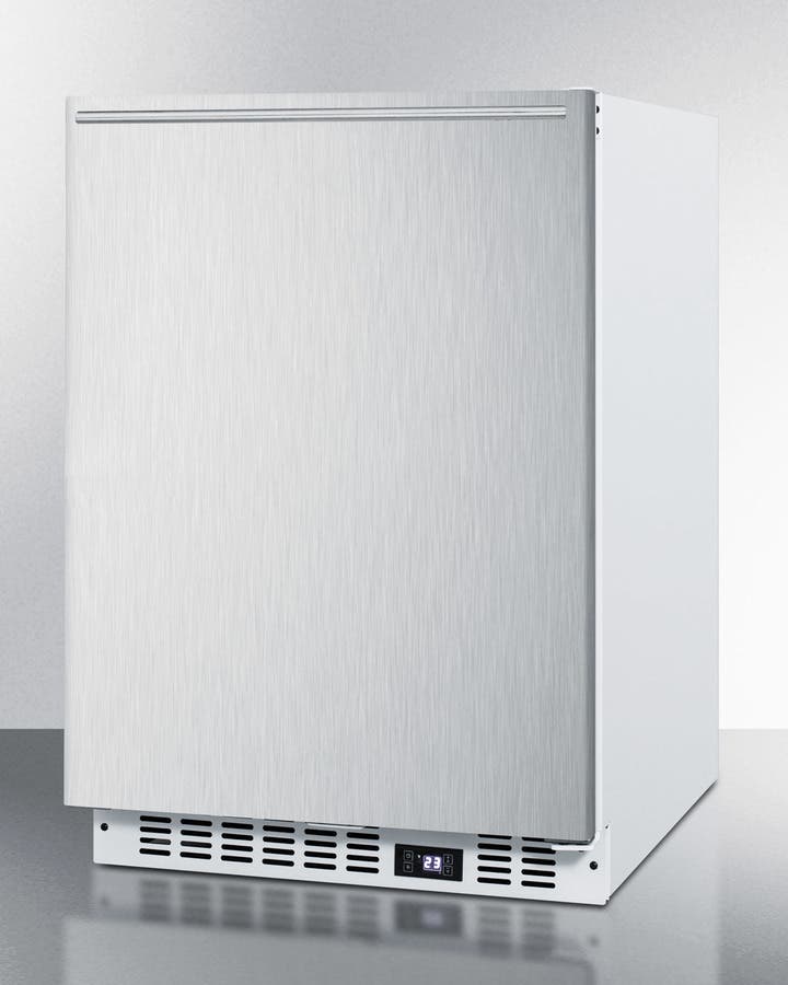 Summit SCFF52WXSSHH Stainless Steel/White, Horizontal Handle
